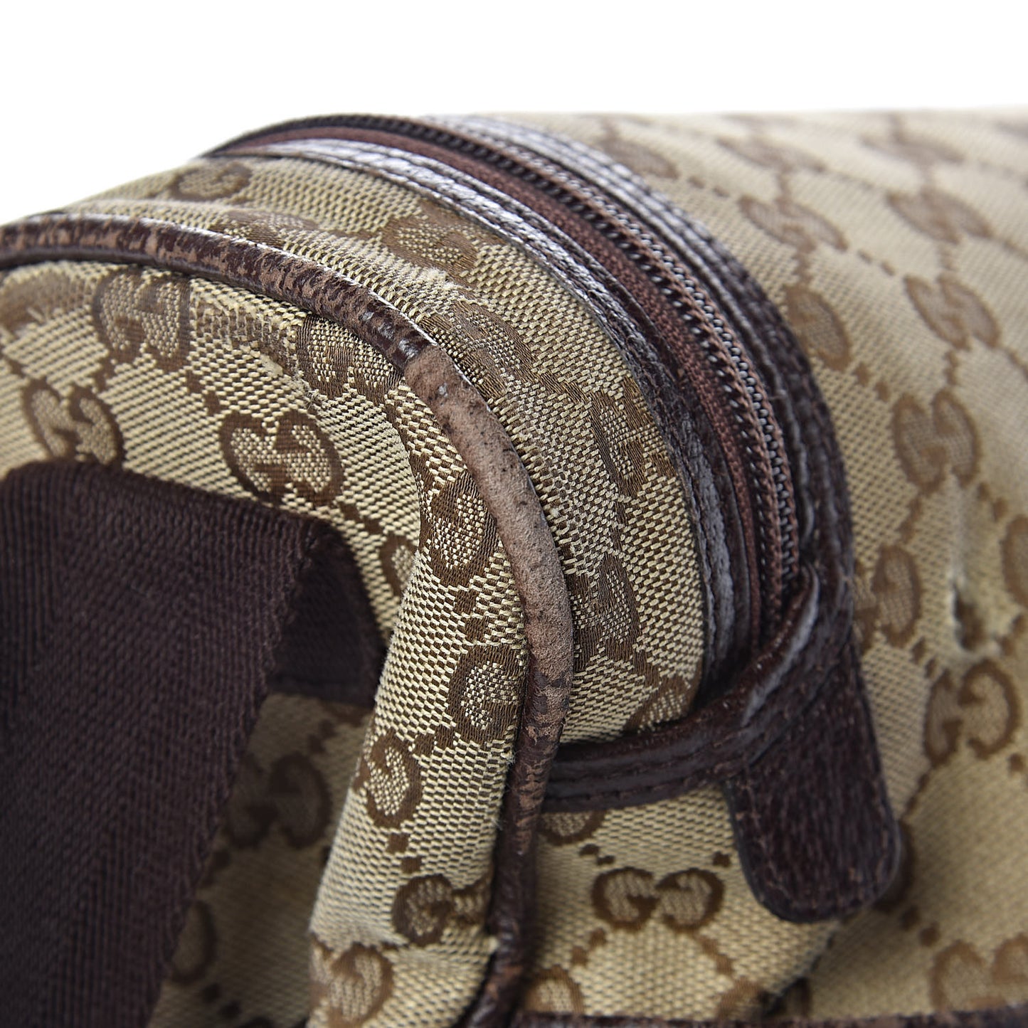 Monogram Natural Pigskin Large Diaper Bag Beige Ebony Cocoa Dark Chocolate