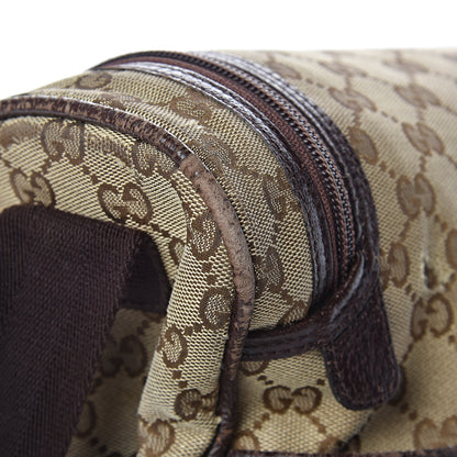 Gucci Monogram Natural Pigskin Large Diaper Bag Beige Ebony Cocoa Dark Chocolate 19 of 29