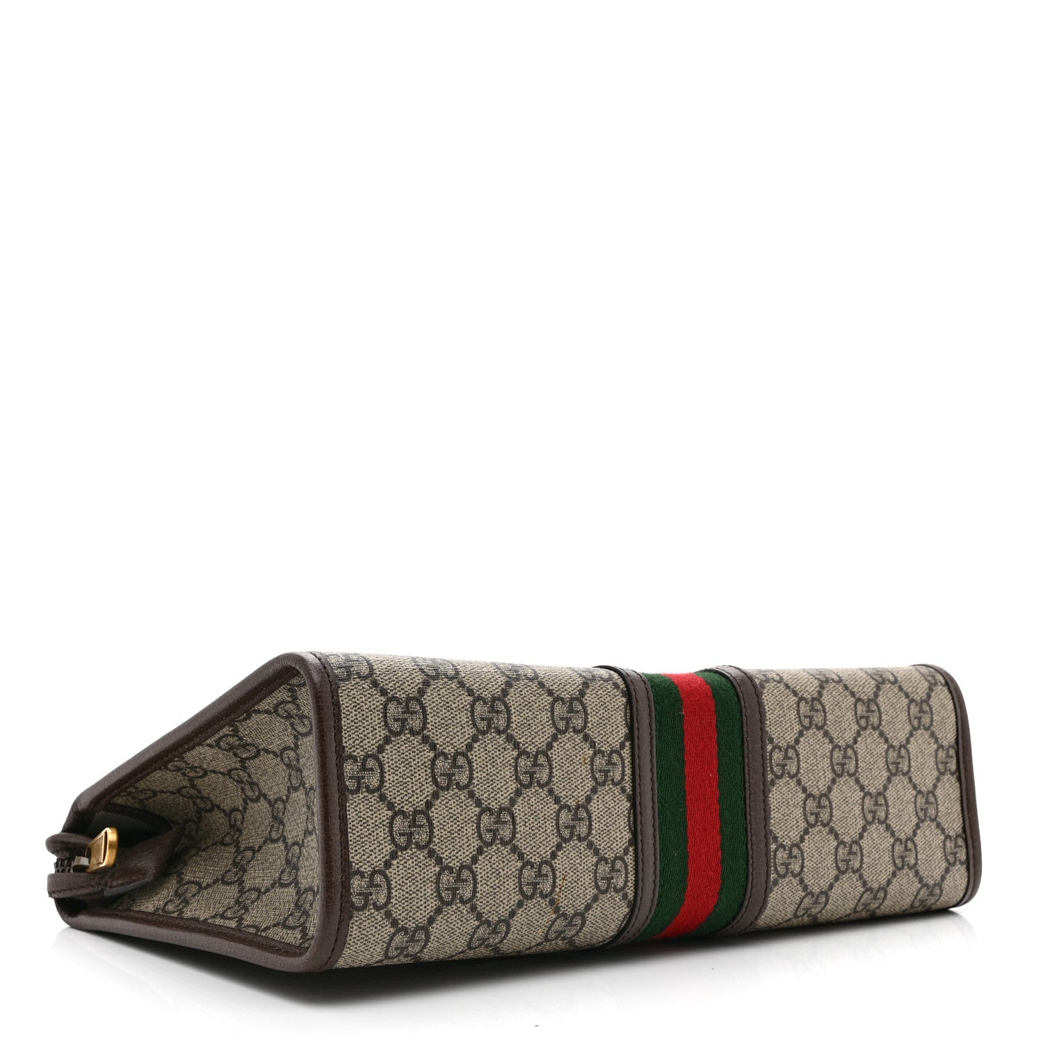 Gucci GG Supreme Monogram Web Ophidia GG Toiletry Case Beige New Acero 4 of 9