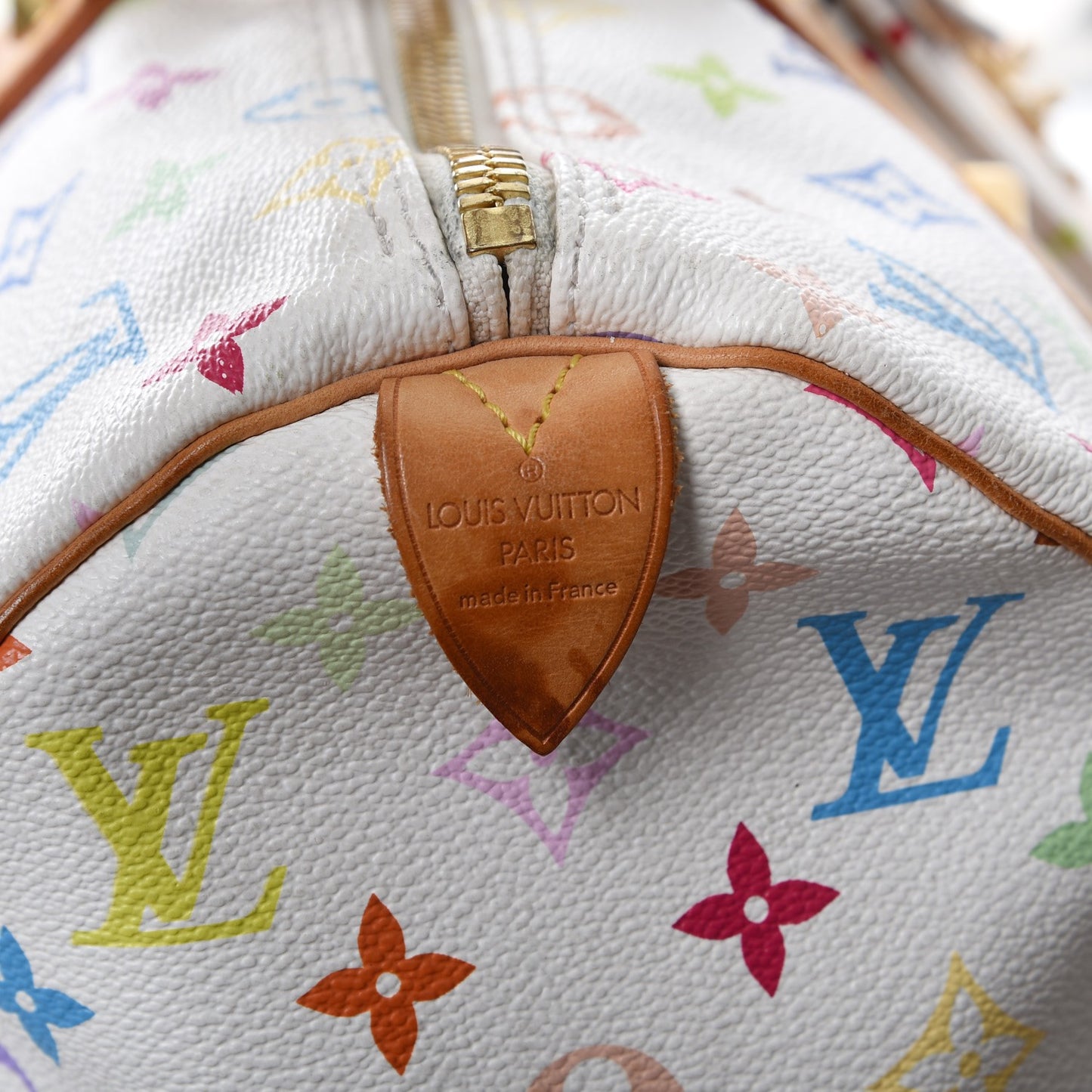 Monogram Multicolor Keepall 45 White