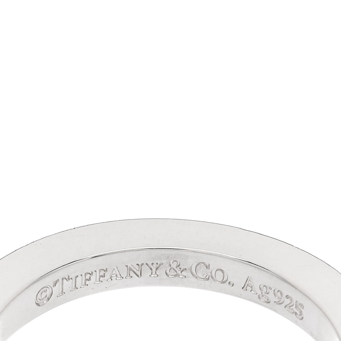 Sterling Silver T Square Ring 54 7