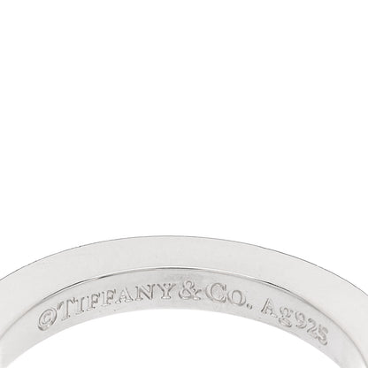 Tiffany Sterling Silver T Square Ring 54 7 4 of 4
