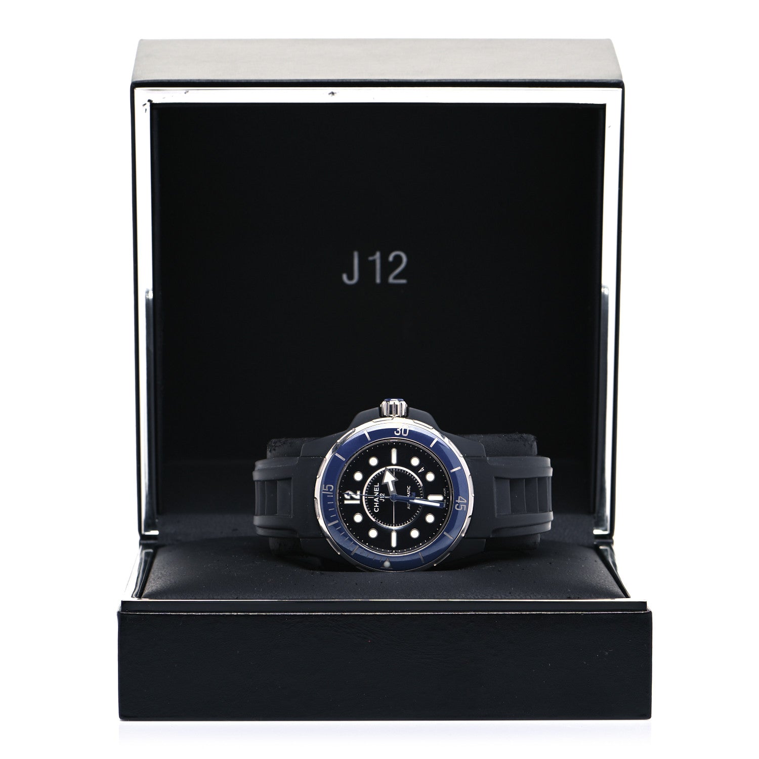 Chanel Stainless Steel Ceramic Rubber 41mm J12 Marine Automatic Watch Black 5 of 5