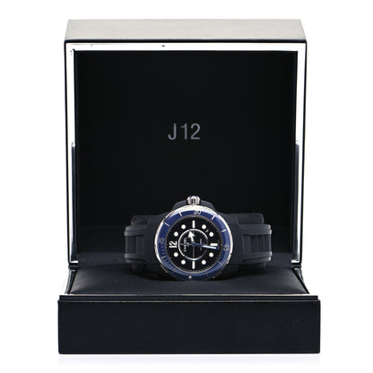 Chanel Stainless Steel Ceramic Rubber 41mm J12 Marine Automatic Watch Black 5 of 5