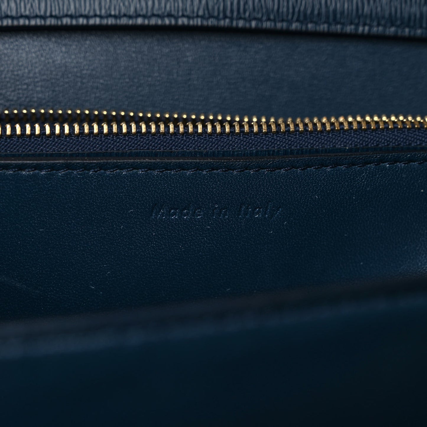 Liege Calfskin Medium Classic Box Flap Bag Abyss Blue