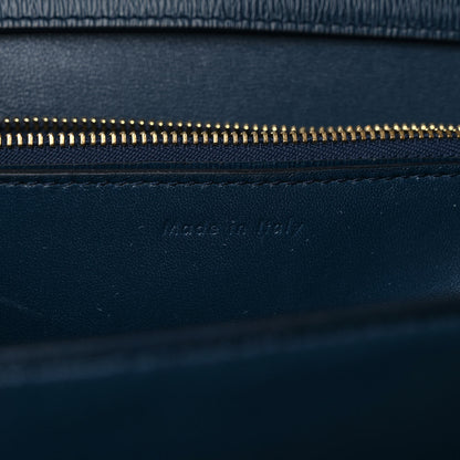 Celine Liege Calfskin Medium Classic Box Flap Bag Abyss Blue 7 of 10