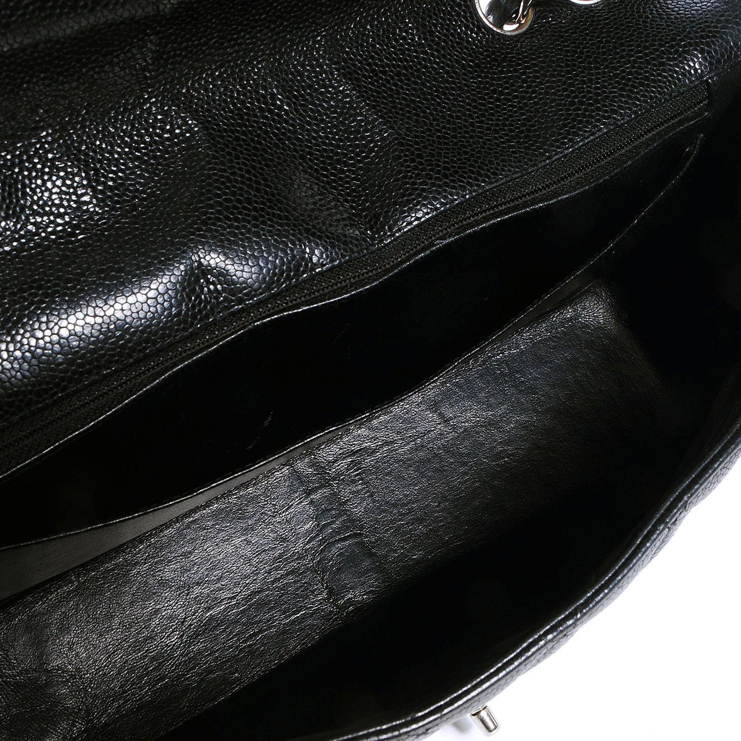 Caviar Jumbo Single Flap Black
