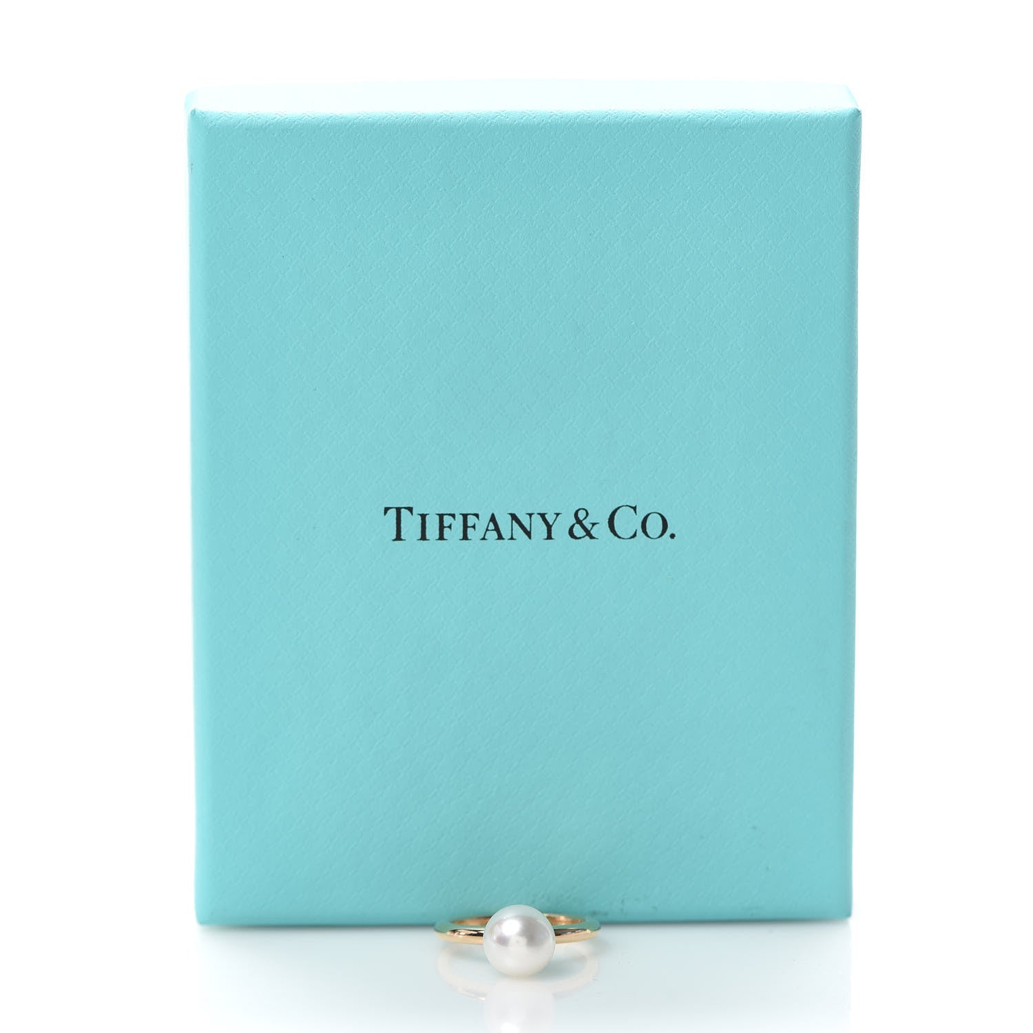 Tiffany 18K Rose Gold Pearl 8mm HardWear Ball Ring 47 4 5 of 5