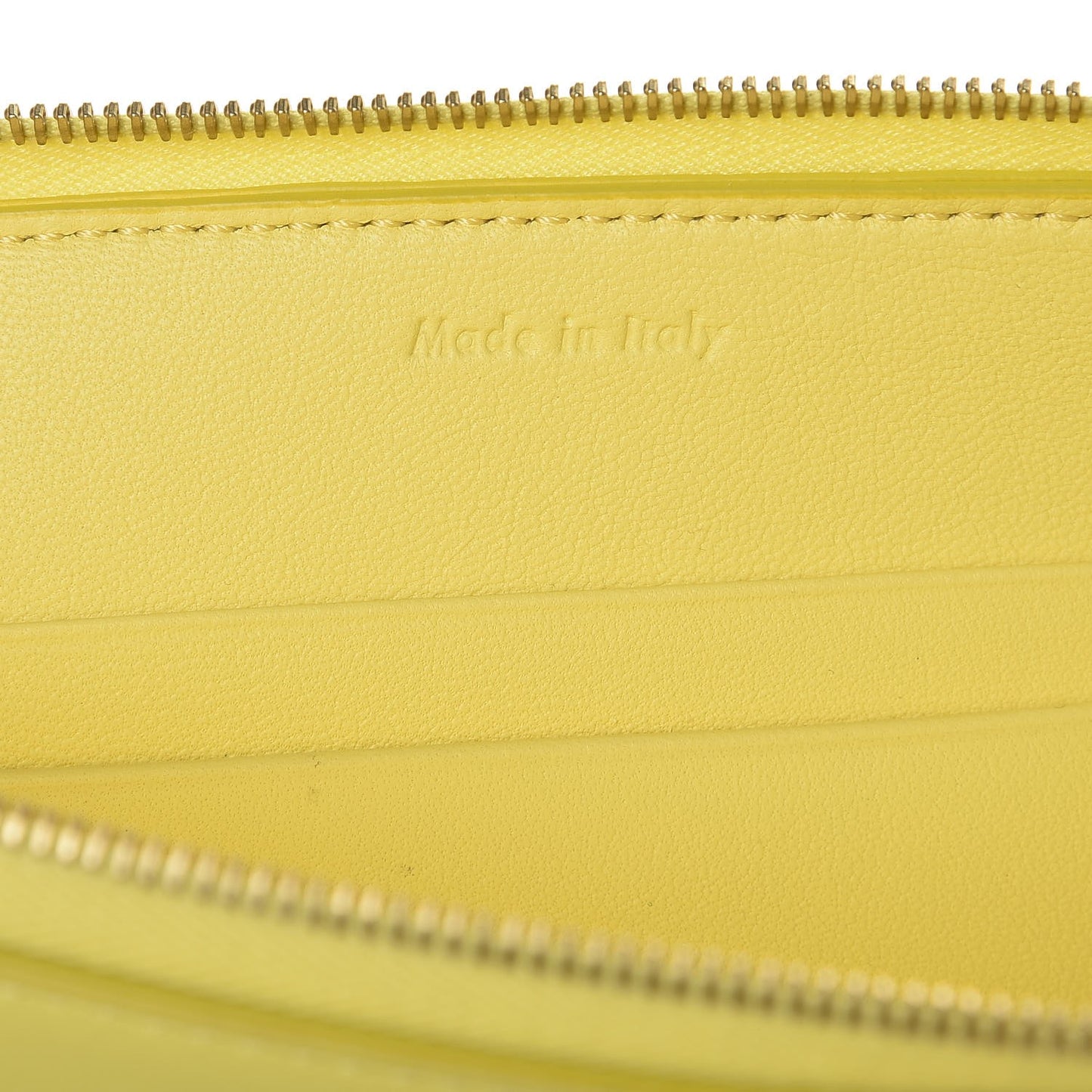 Lambskin Bi-Color Solo Clutch Pouch Fluo Yellow Grey