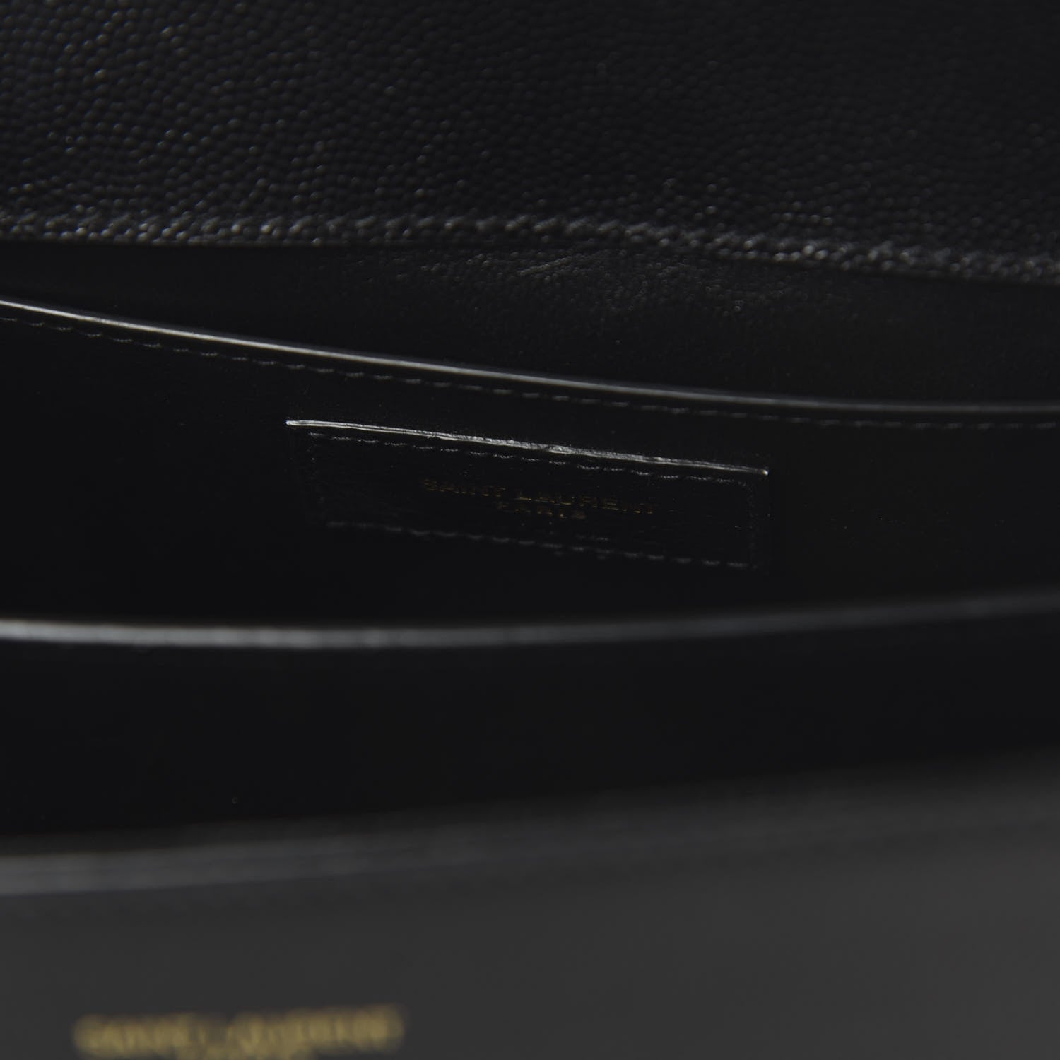 Saint Laurent Grain de Poudre Medium Classic Monogram Cassandra Top Handle Black 10 of 11