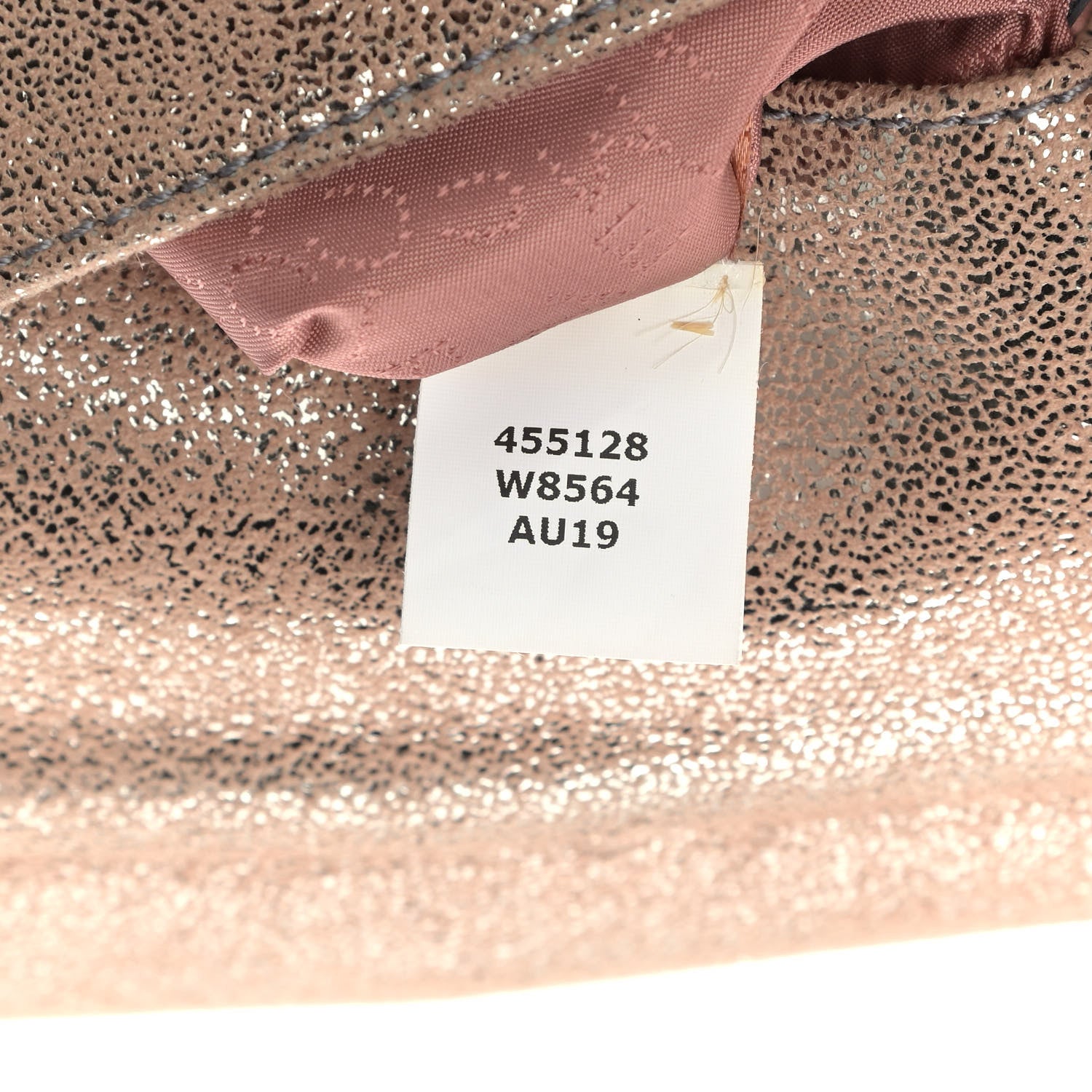 Stella McCartney Metallic Shaggy Deer Falabella Messenger Grey Taupe 6 of 10