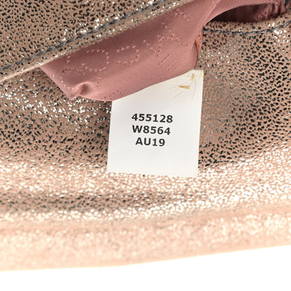 Stella McCartney Metallic Shaggy Deer Falabella Messenger Grey Taupe 6 of 10