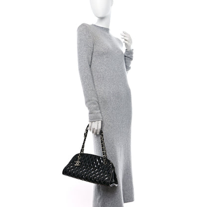 Chanel Patent Quilted Medium Just Mademoiselle Black 2 of 11