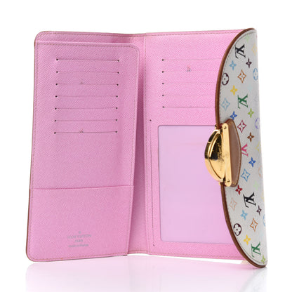Louis Vuitton Monogram Multicolor Eugenie Wallet White Litchi 6 of 9