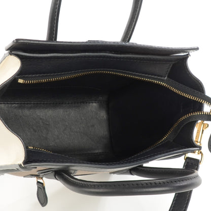 Celine Smooth Velluto Calfskin Nano Tri-Color Luggage Black 7 of 11