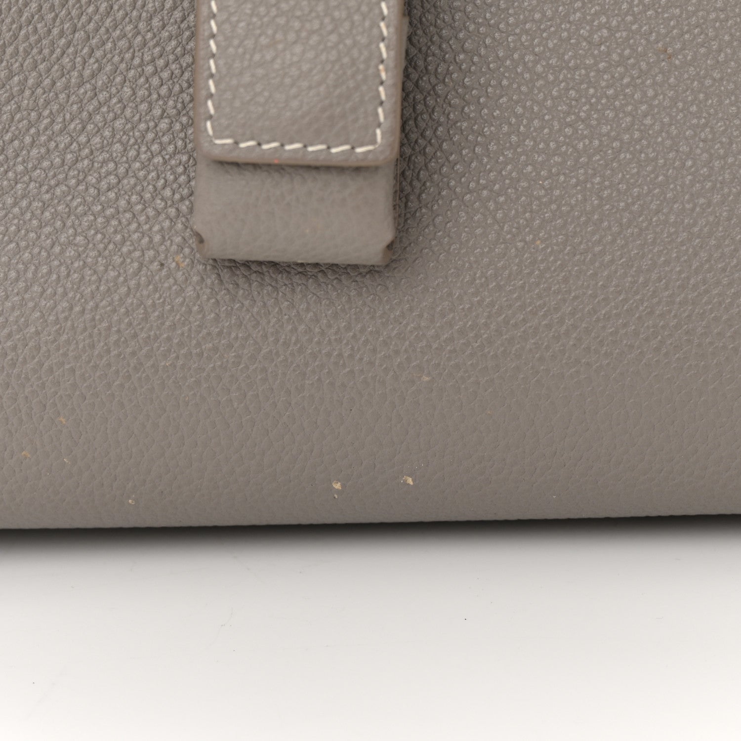 Saint Laurent Grained Calfskin Topstich Baby Sac De Jour Fog 15 of 20