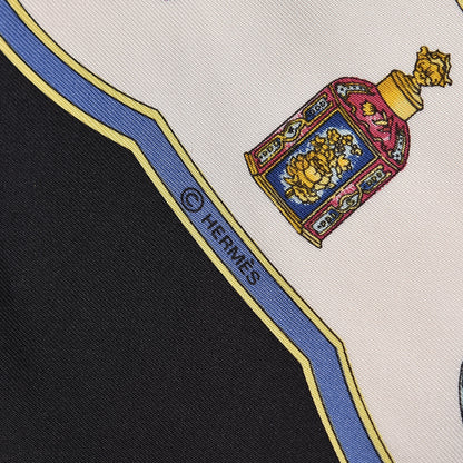 Hermes Silk Qu' Importe Le Falcon Pocket Square 4 of 4