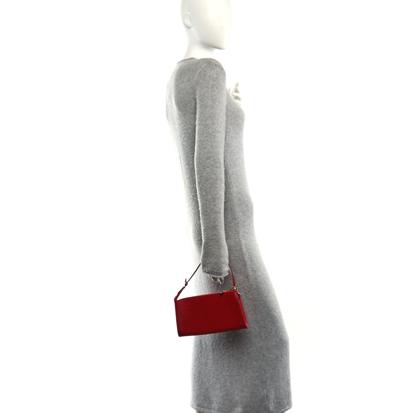 Epi Pochette Accessories 24 Castillan Red