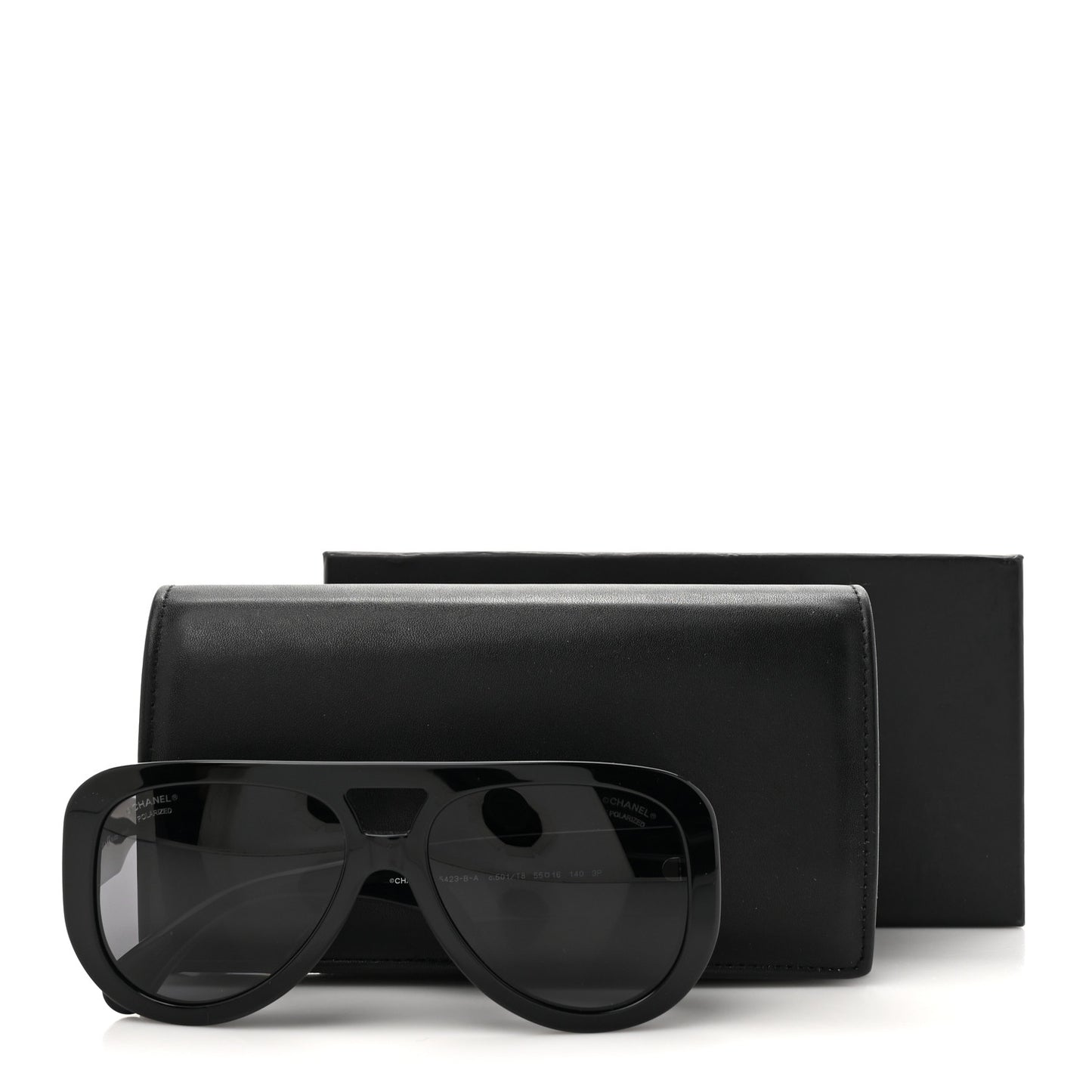 Resin Polarized Sunglasses 5423-B-A Black