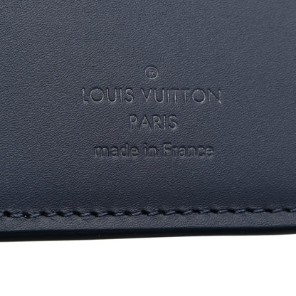 Louis Vuitton Calfskin Monogram Shadow Pocket Organizer Blue 6 of 7