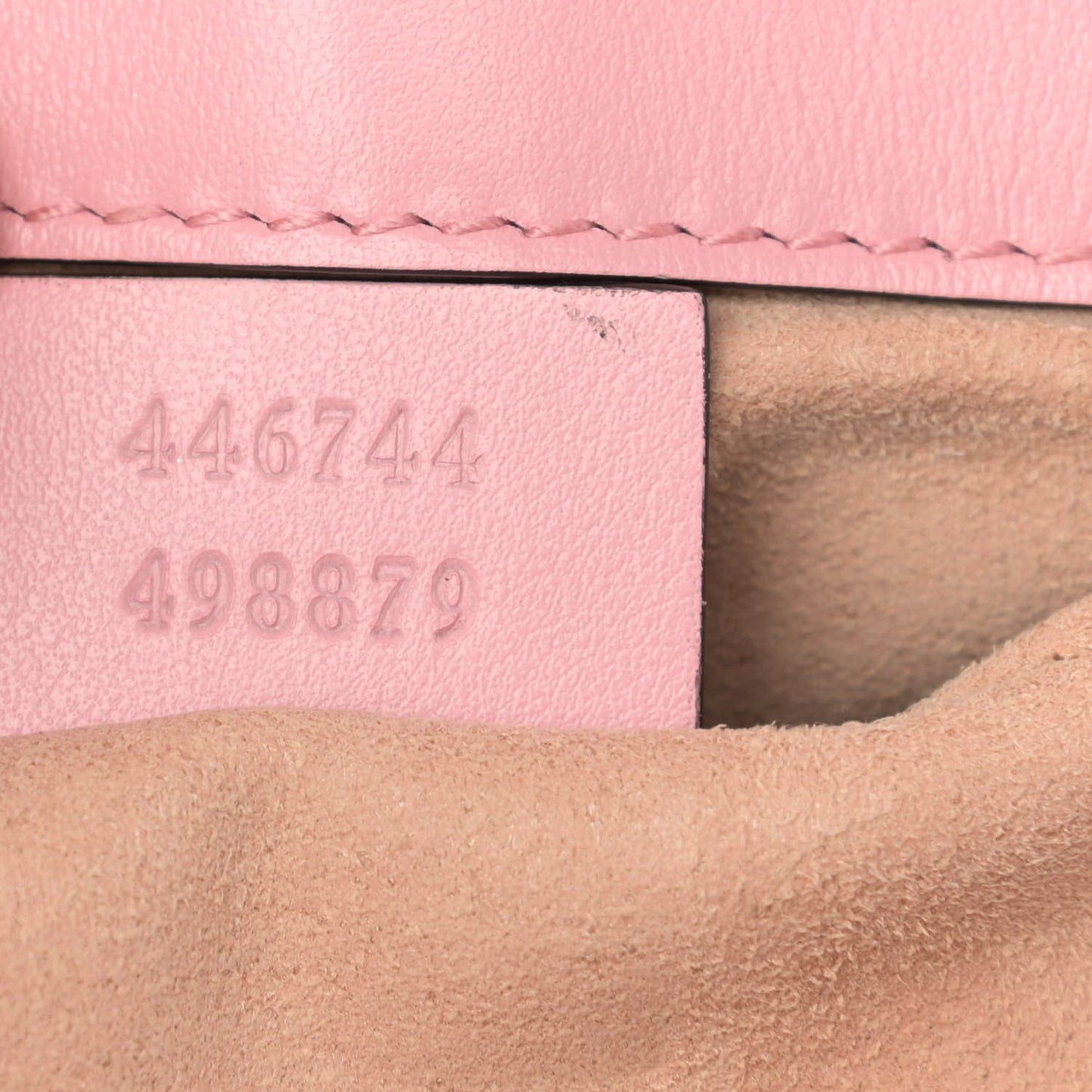 Calfskin Matelasse Mini GG Marmont Shoulder Bag Wild Rose