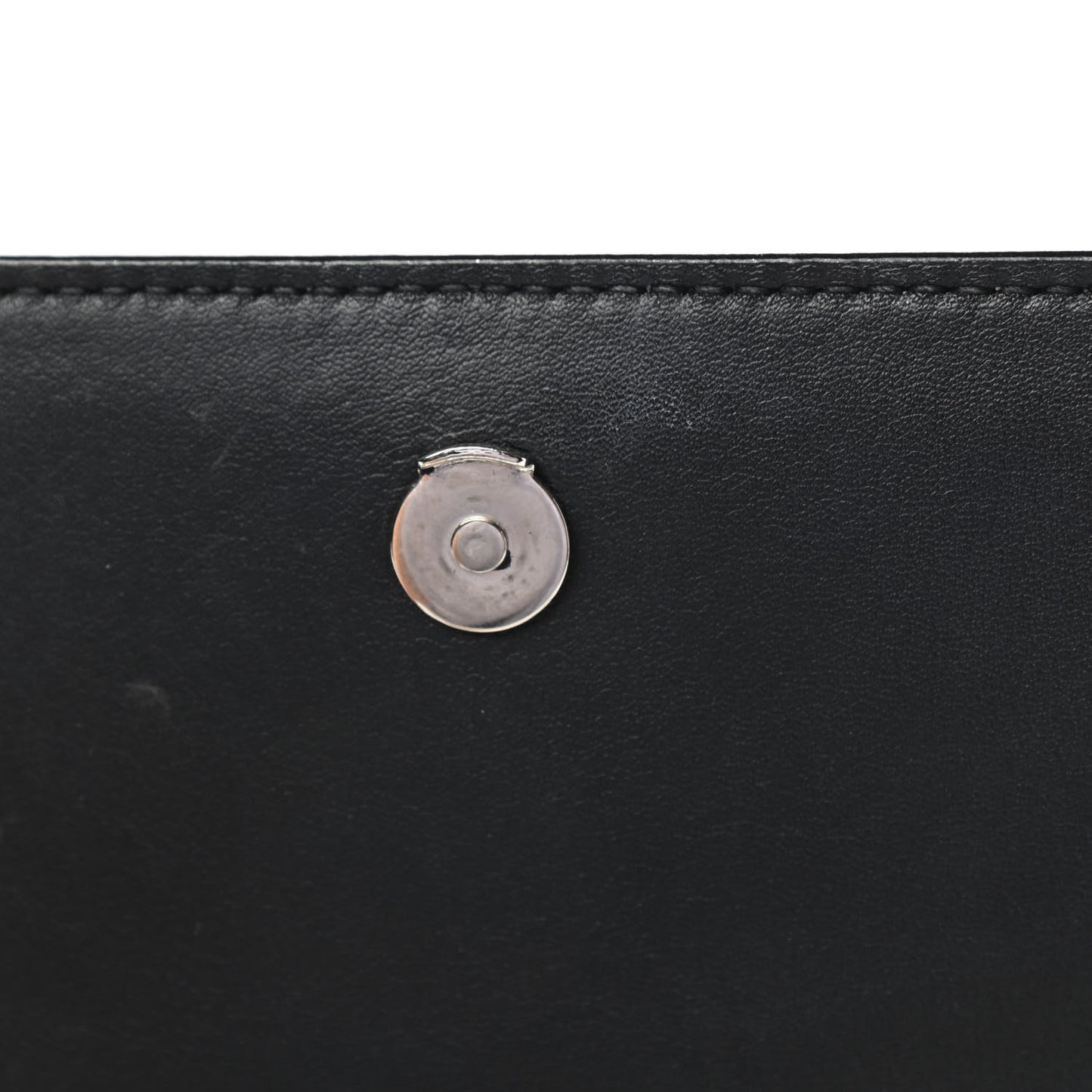 Calfskin Lizard Embossed Monogram Sunset Chain Wallet Black