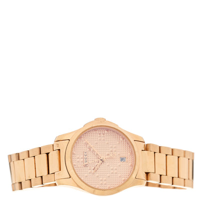 Gucci Stainless Steel 27mm G-Timeless Diamante Quartz Watch Rose 2 of 5