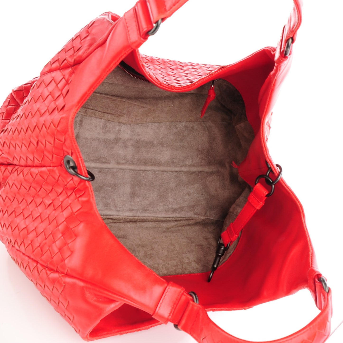 Nappa Intrecciato Medium Campana Flame