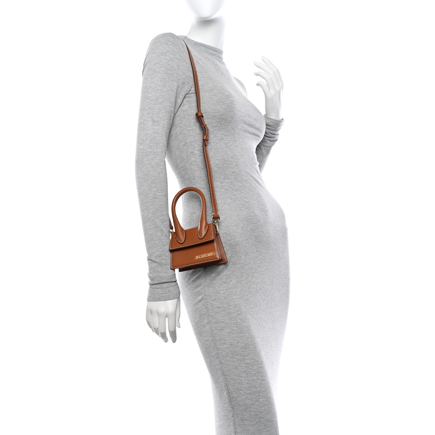 Jacquemus Smooth Calfskin Le Chiquito Light Brown 3 of 9