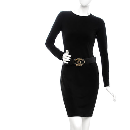 Chanel Calfskin CC Belt 80 32 Black 2 of 8
