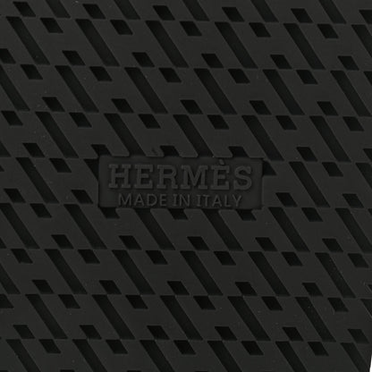 Hermes Calfskin Mens Chypre Sandals 43 Black 6 of 8