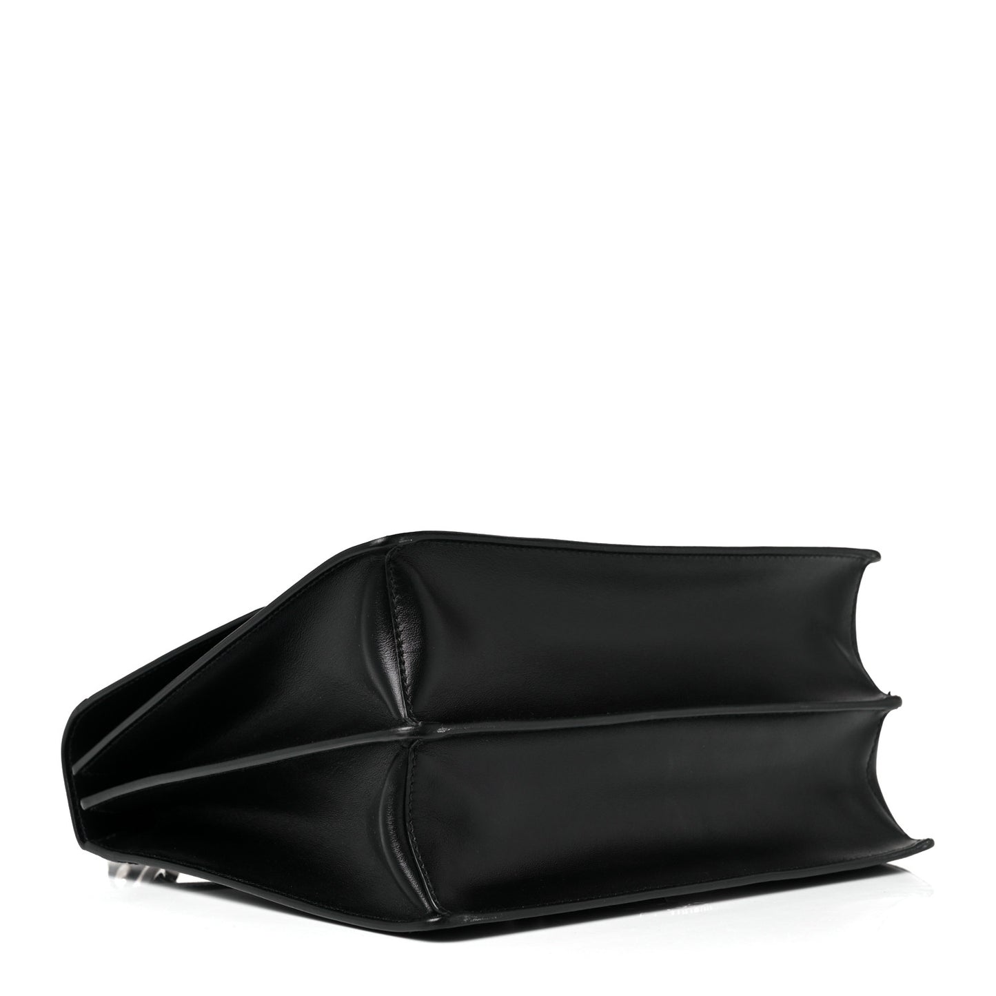 Saffiano City Calfskin Studded Elektra Shoulder Bag Black Fuoco