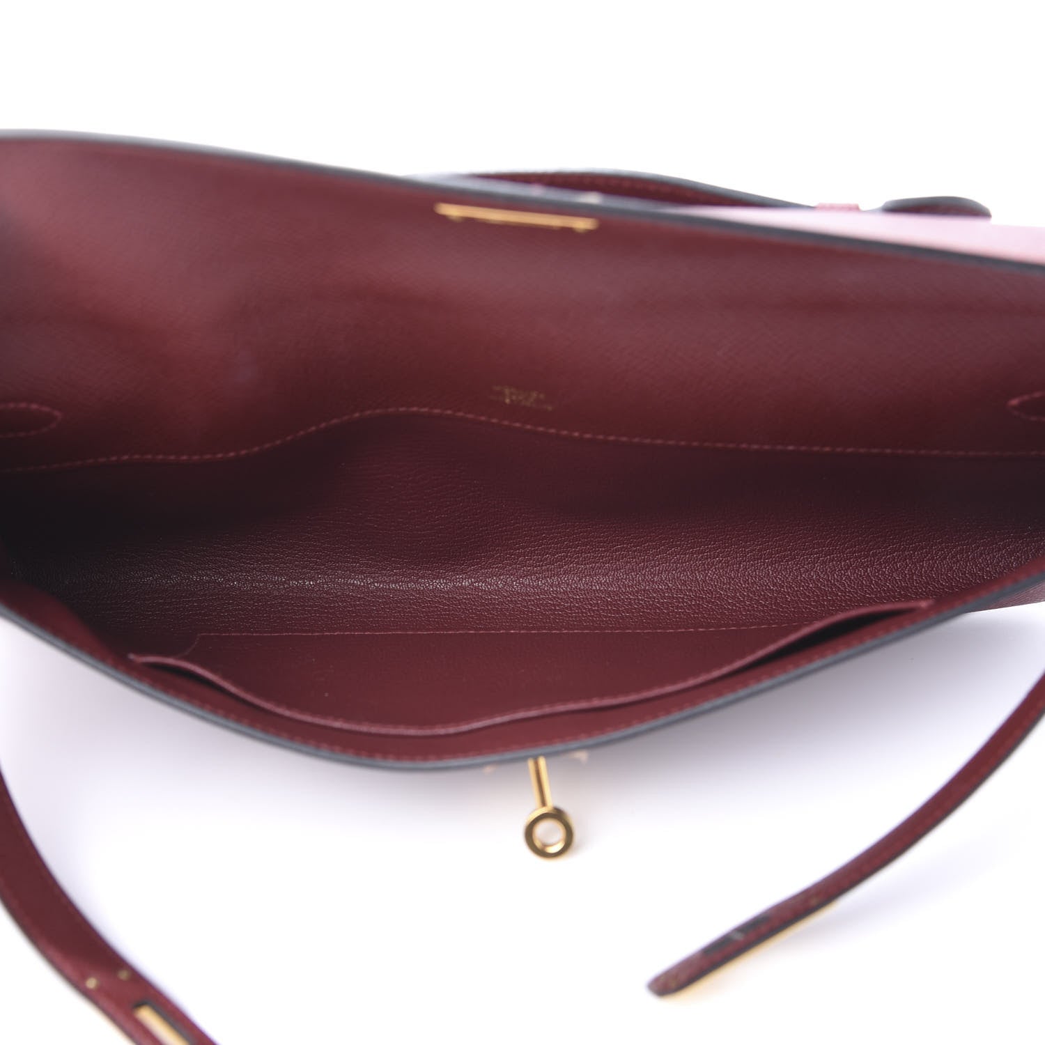 Hermes Epsom Kelly Cut Clutch Pochette Rouge H 7 of 11