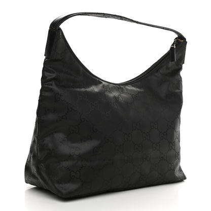 Gucci Nylon Monogram Hobo Black 3 of 9