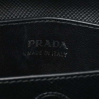 Prada Saffiano Cuir Medium Double Handle Tote Black 7 of 10