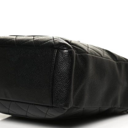 Chanel Caviar Quilted Petit Shopping Tote PST Black 9 of 11