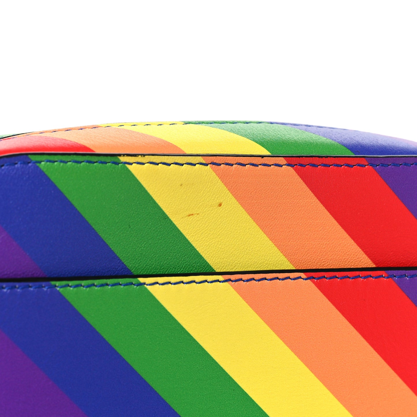 Smooth Calfskin Rainbow Logo XS Ville Camera Bag Multicolor