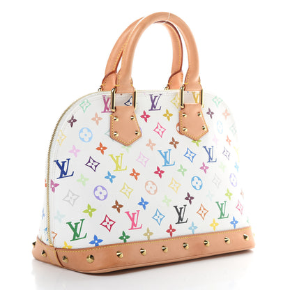 Louis Vuitton Monogram Multicolor Alma White 3 of 13