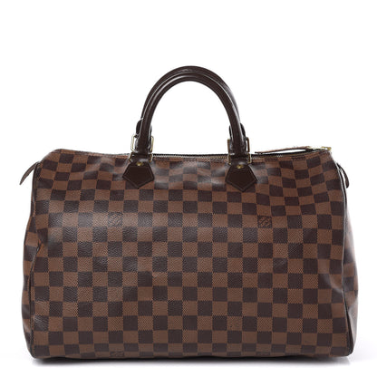 Louis Vuitton Damier Ebene Speedy 35 1 of 15