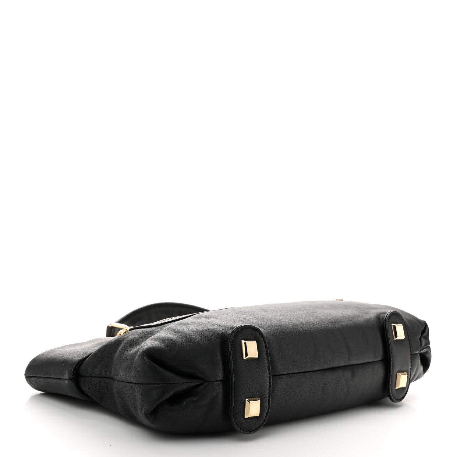 Christian Louboutin Calfskin Chain Shoulder Bag Black 4 of 9