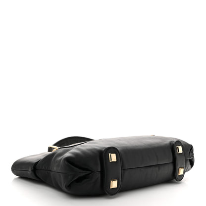 Christian Louboutin Calfskin Chain Shoulder Bag Black 4 of 9