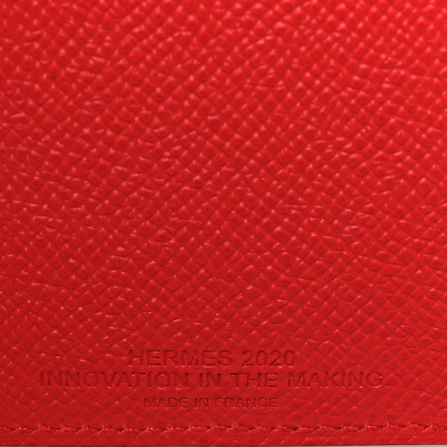 Hermes Epsom Tarmac PM Passport Holder Rouge Tomate 6 of 8