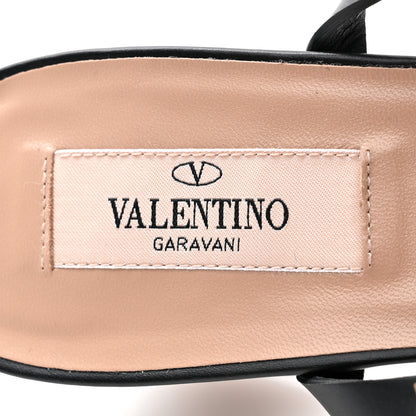 Valentino Garavani Calfskin Rockstud 60mm City Sandals 39.5 Black 6 of 8