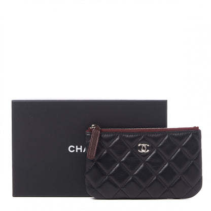 Chanel Lambskin Quilted Small Cosmetic Case Black 10 of 10
