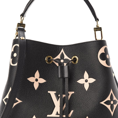 Louis Vuitton Empreinte Monogram Giant Neonoe MM Black Beige 13 of 13