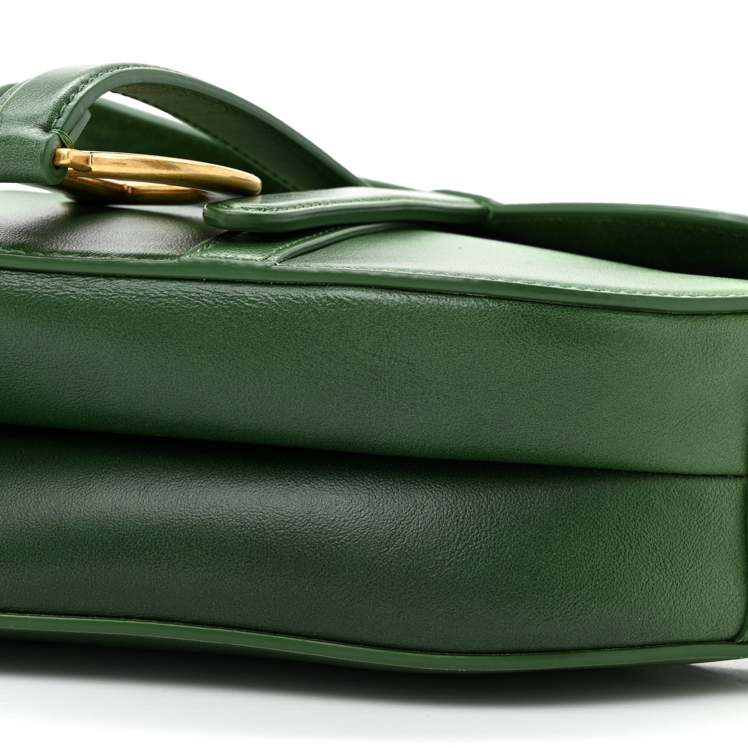 Christian Dior Gradient Calfskin Saddle Bag Green 9 of 10