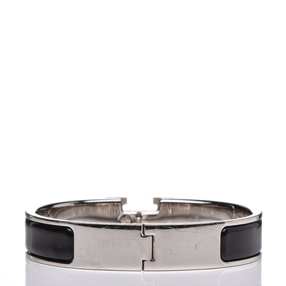 Hermes Enamel Narrow Clic Clac H Bracelet PM Black 3 of 5