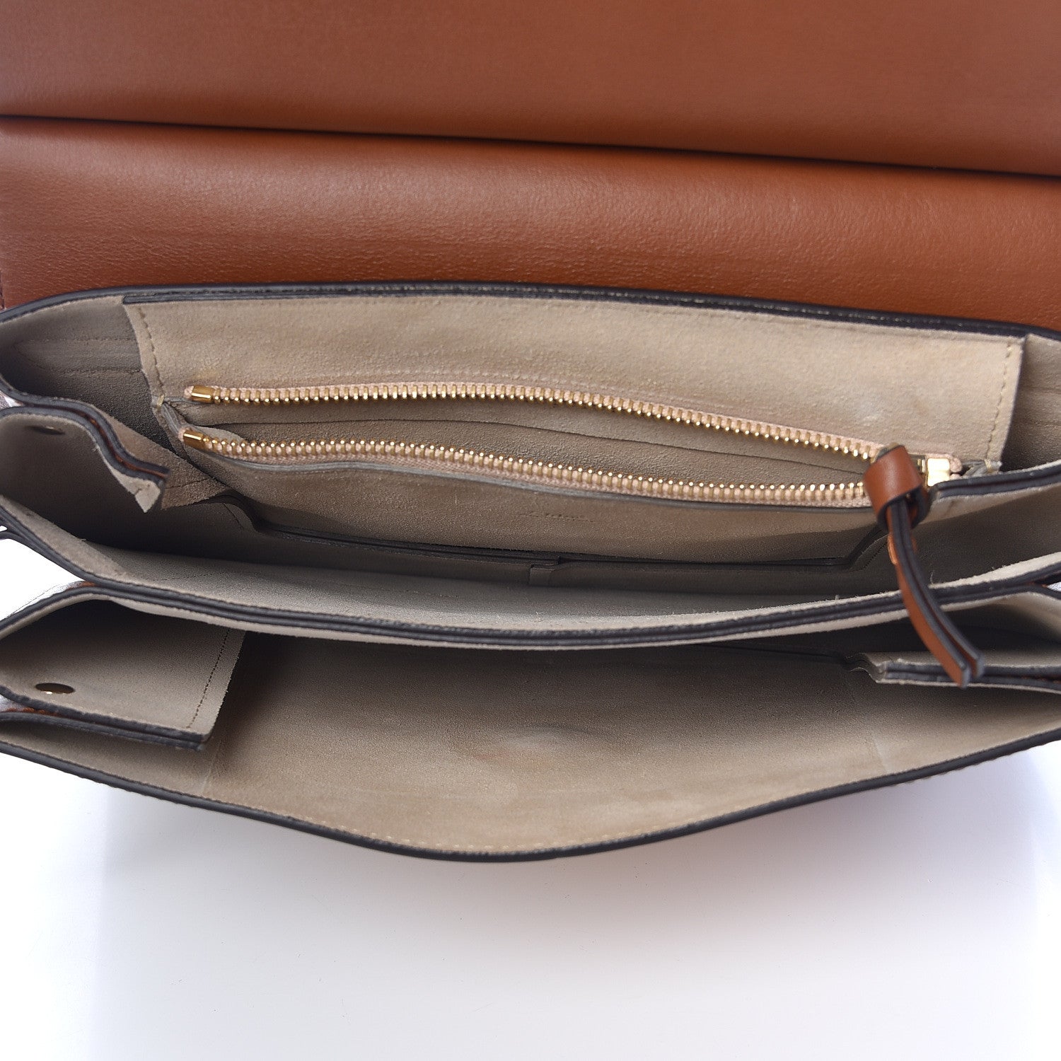 Chloe Smooth Calfskin Patchwork Medium Faye Shoulder Bag Light Tan 5 of 13