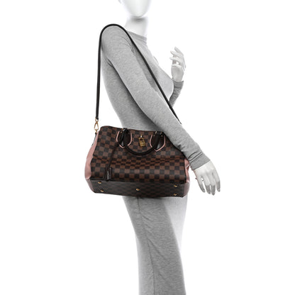 Louis Vuitton Cuir Taurillon Damier Ebene Normandy Magnolia 2 of 11