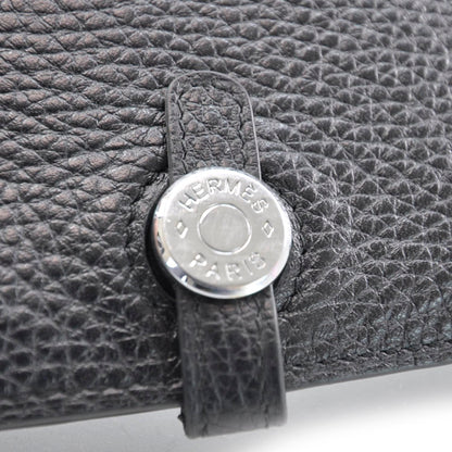 Hermes Clemence Dogon Combined Wallet Noir 5 of 9